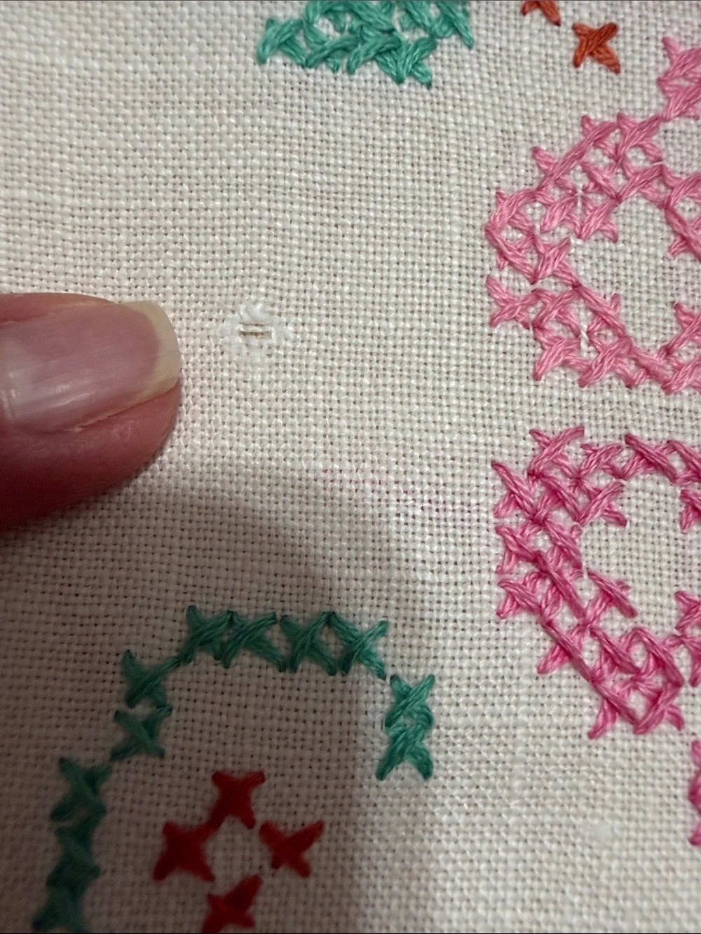 N/A hand stitched